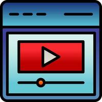 Video Vector Icon Design