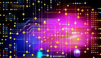 Communication technology and cyber security protection Background, generative AI photo