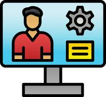 Content management system Vector Icon Design