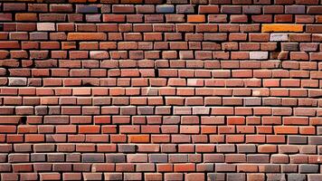 Old and new Brick Wall Background with ai generated photo