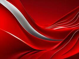 Abstract wave line shadow red background photo