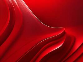 Abstract, beautiful 3d wave red gradient background, AI generated photo