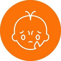 Crying Vector Icon Design