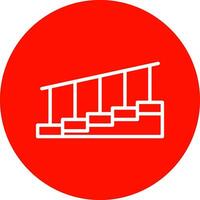 diseño de icono de vector de escaleras