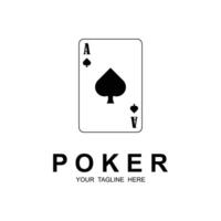 Poker logo vector icon illustration design