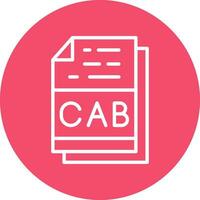 CAB File Format Vector Icon Design