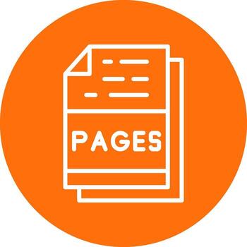 Pages File Format Vector Icon Design