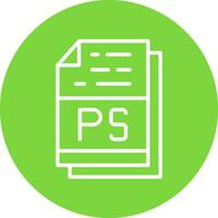 PS File Format Vector Icon Design