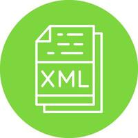 Xml File Format Vector Icon Design