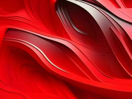 Abstract wave line shadow red background photo