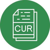 CUR File Format Vector Icon Design