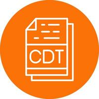 CDT vector icono diseño