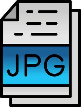 Jpg File Format Vector Icon Design