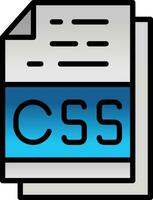 Css File Format Vector Icon Design