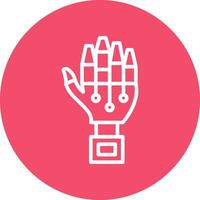 Robot hand Vector Icon Design