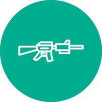 diseño de icono de vector de rifle