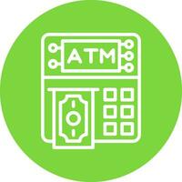 Atm machine Vector Icon Design