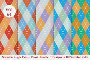 Argyle Pattern vector ,Fabric texture background