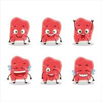 Cartoon character of sirloin with smile expression vector