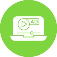 Video ad Vector Icon Design