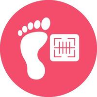 Footprint Vector Icon Design
