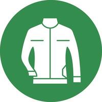 cuero chaqueta vector icono diseño