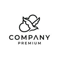 modern minimalist luxury business logo design vector