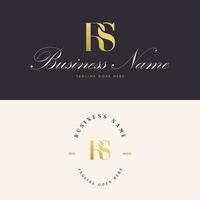 modern minimalist luxury business logo design vector