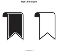 Bookmark icon, vector illustration.