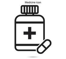 medicina icono, vector ilustración.