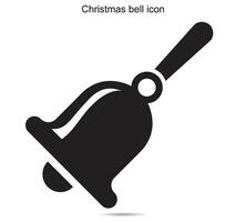 icono de campana de navidad vector