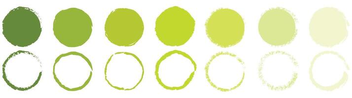 Grunge Circular Vector Icons for Graphic Design.