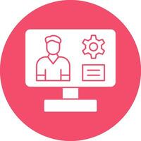 Content management system Vector Icon Design