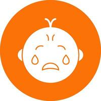 Baby crying Vector Icon Design