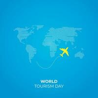 World Tourism Day Concept Design vector Illustration