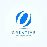 Creative and Modern Letter O Logo Design Vector Image