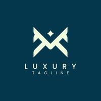 Luxury Letter M Logotype For Elegant and Stylish Fashion Business vector