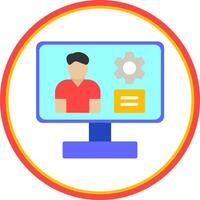 Content management system Vector Icon Design
