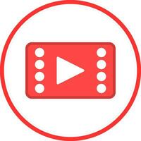 Video player Vector Icon Design