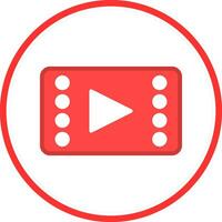 Video player Vector Icon Design