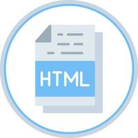 Html File Format Vector Icon Design