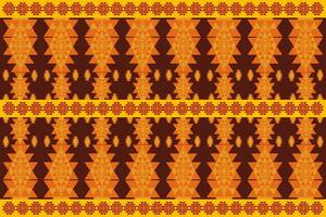 Traditional geometric fabric pattern vector
