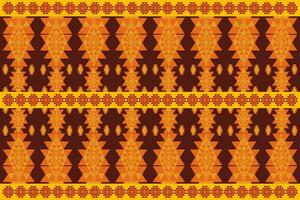 Traditional geometric fabric pattern vector