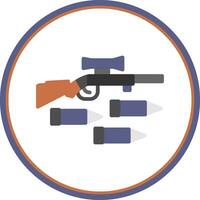 diseño de icono de vector de rifle