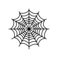 Víspera de Todos los Santos araña web elemen vector