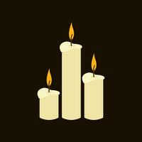 Candle Illustration Vector Image , Decoration , aromatheraphy