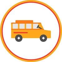 School bus Vector Icon Design