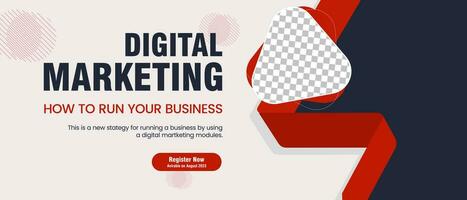 Business webinar social media post template design and used in digital Marketing concepts banner template design vector