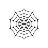Víspera de Todos los Santos araña web elemen vector