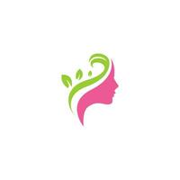 mujer belleza spa logo gratis vector